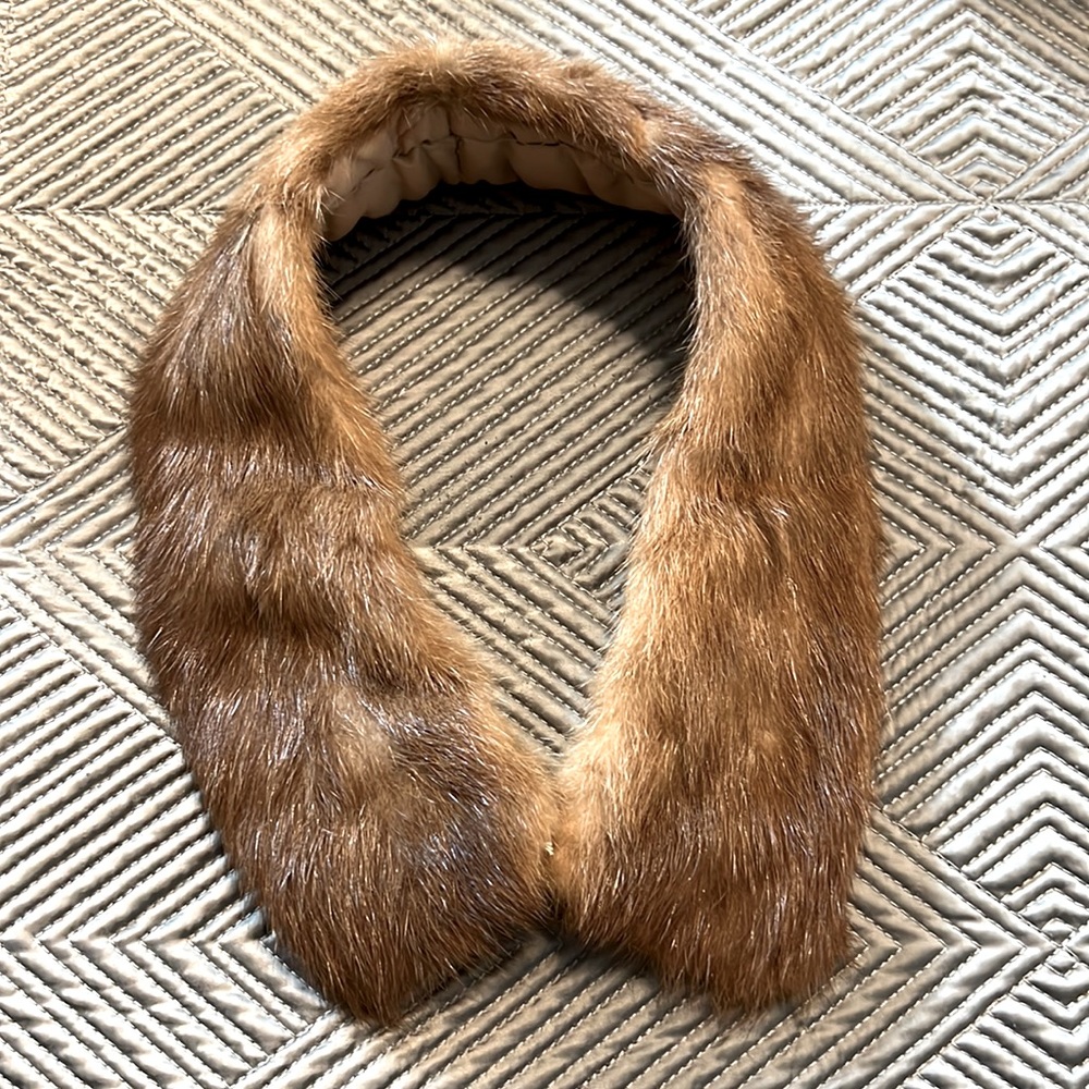Vintage Mink collar 19” sable 1940s
